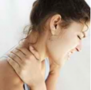 woman with sore neck
